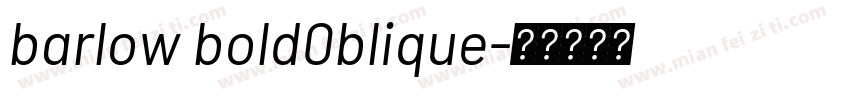 barlow bold0blique字体转换